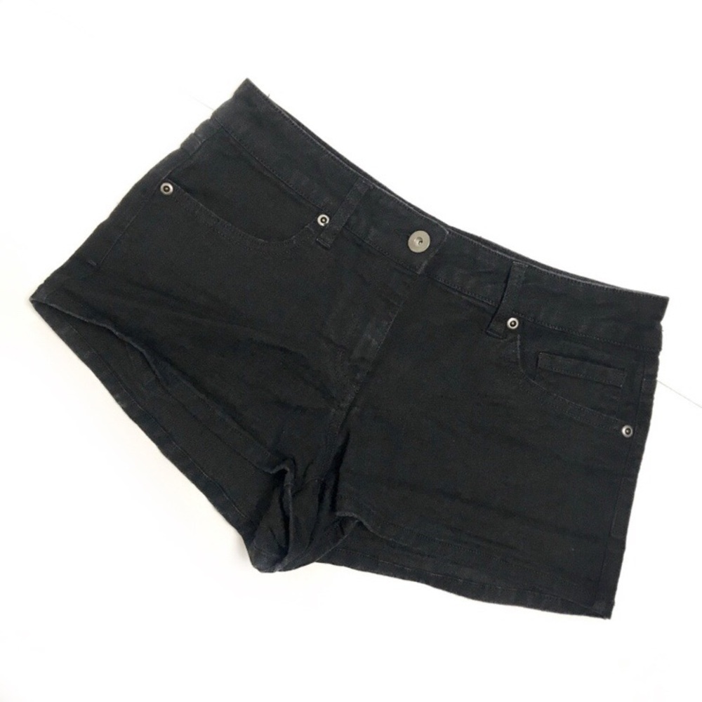 🌲3/$20 Forever 21 Denim Booty Cheeky Low Black Shorts 28
